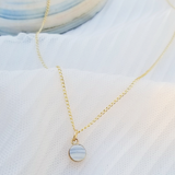 Signature Seashell Necklace - Gray/Blue and White Seashell
